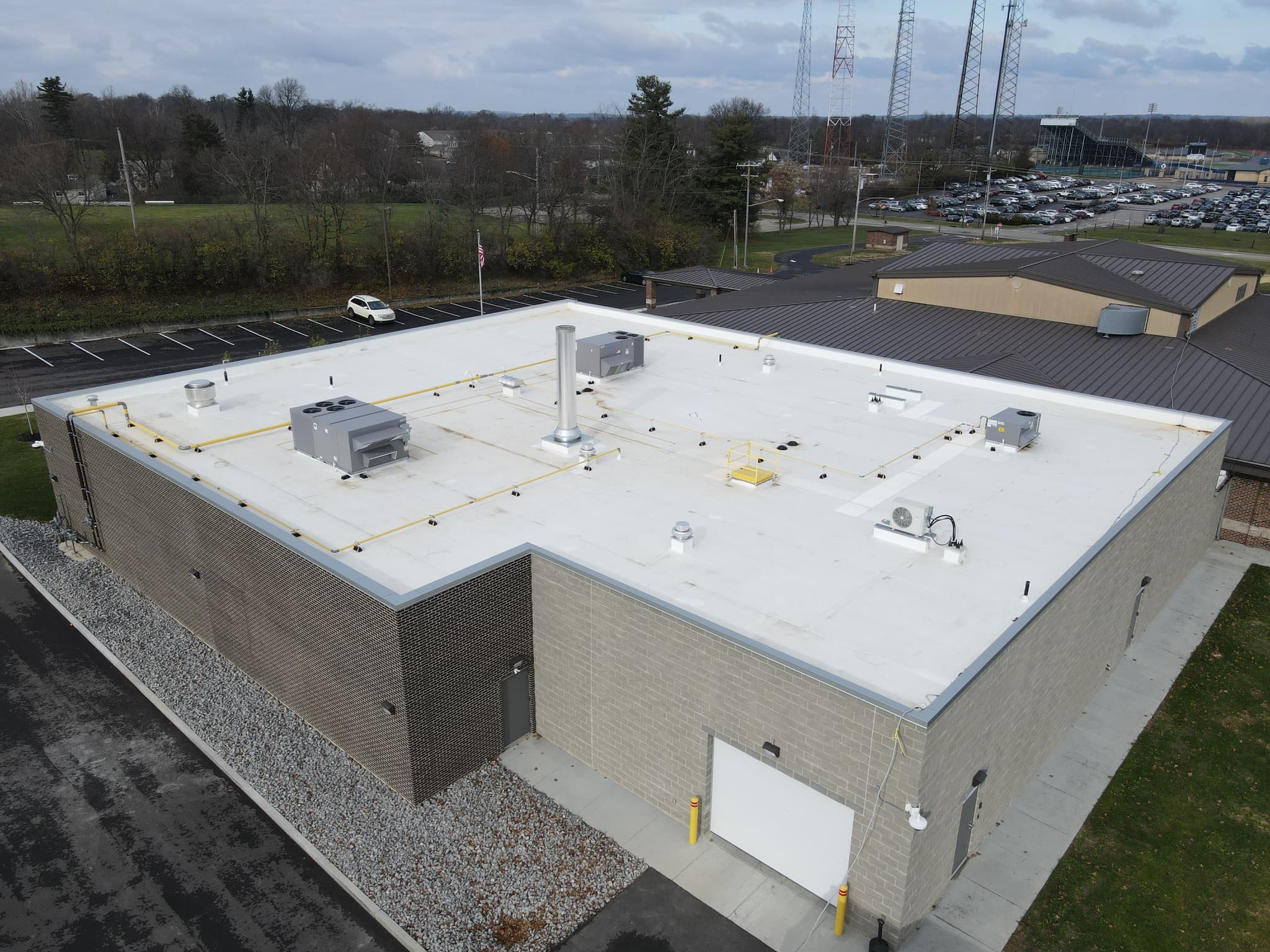 Commercial flat roofing in Cincinnati
