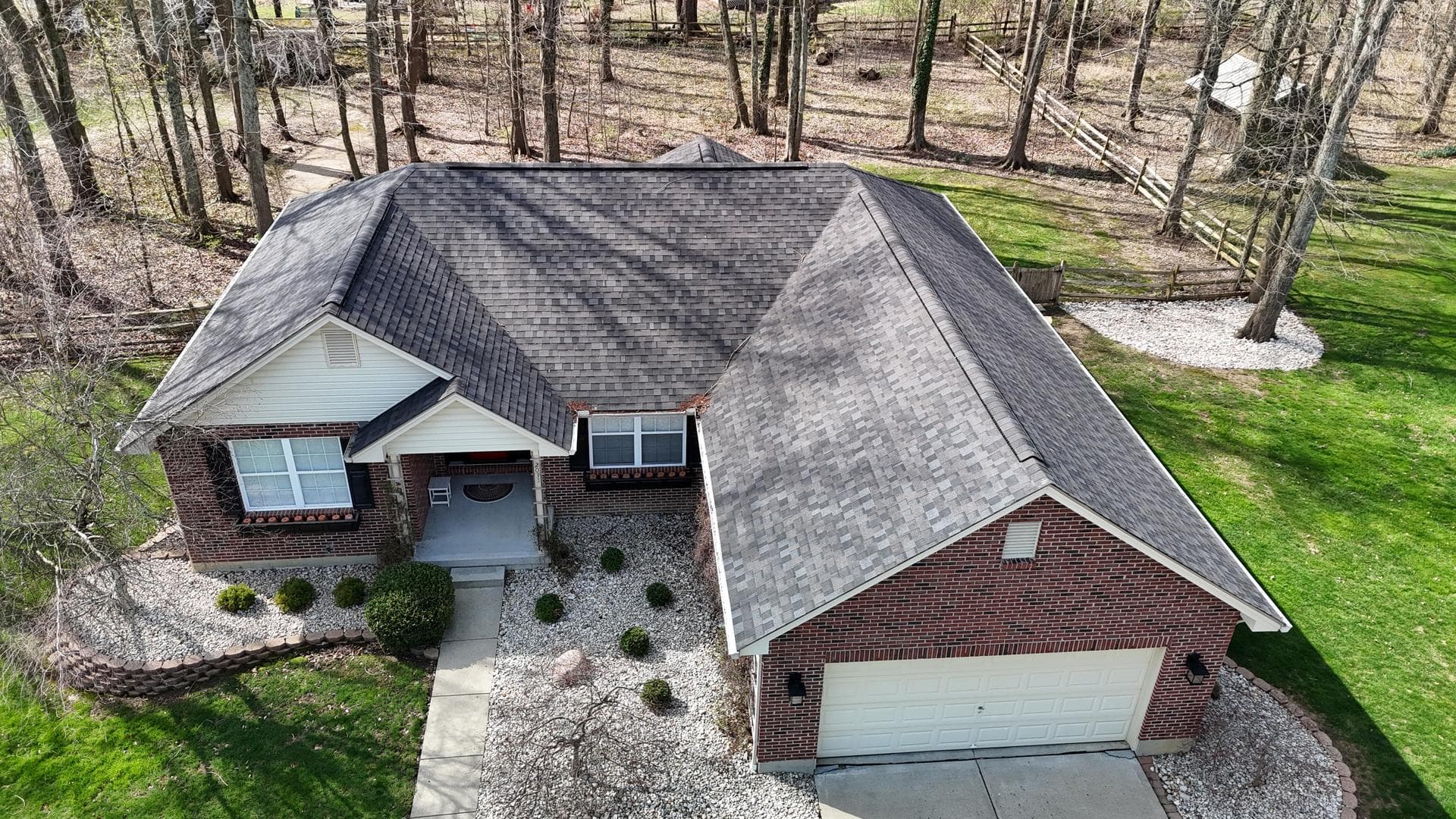 Completed roof replacement in Cincinnati